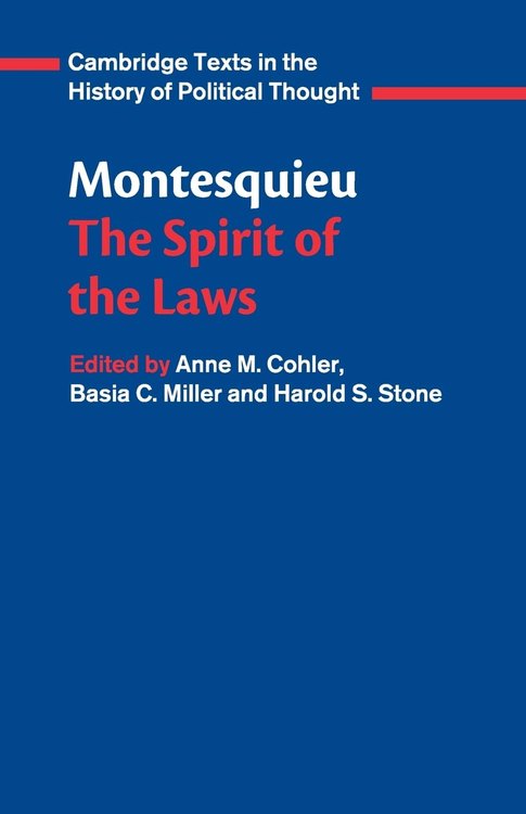 Spirit of the Laws — recommended edition cover