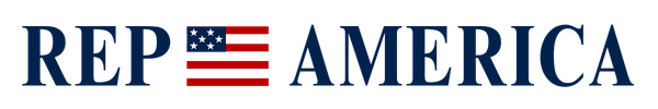 Rep America logo, horizontal lockup